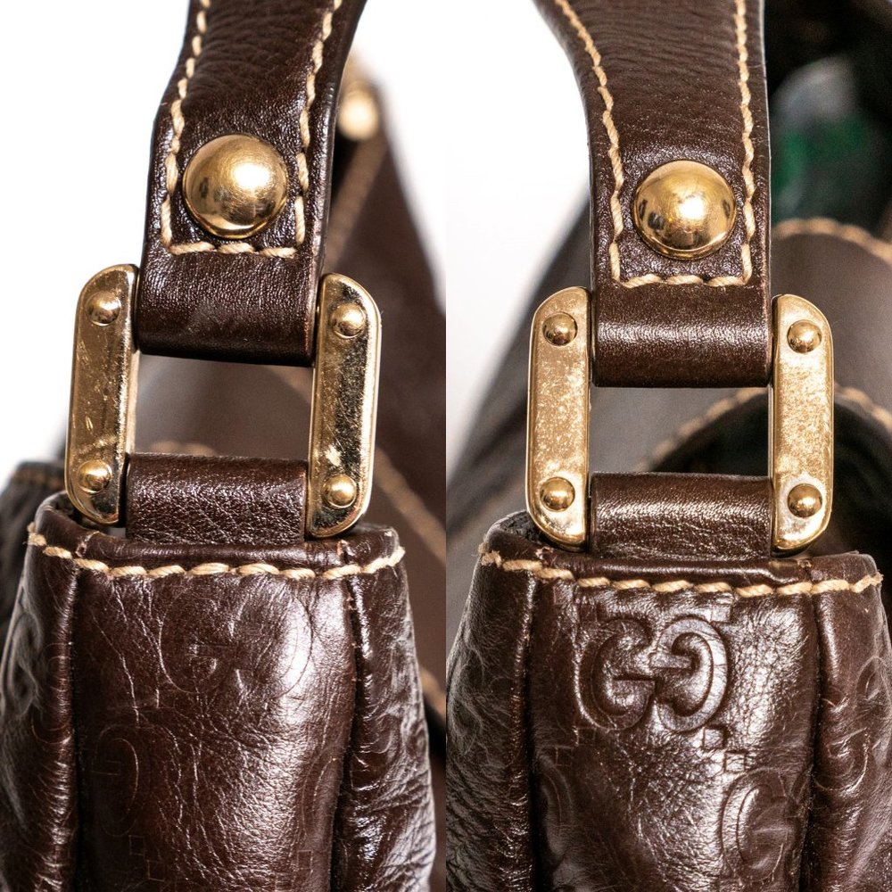 ❌SOLD❌ Authentic GUCCI Leather Hobo Bag - Picture 8 of 15